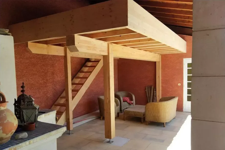 Construction de maisons de piscine  - CHARPENTE MARCHAND
